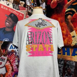 Thrashed Vintage 80s Arizona State Sun Devils NCAA Collegiate T Shirt Sz XL